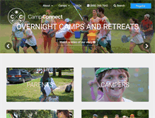 Tablet Screenshot of campconnectumc.org